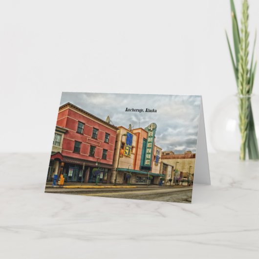 アンカレッジ都市景観 カード (正面)
