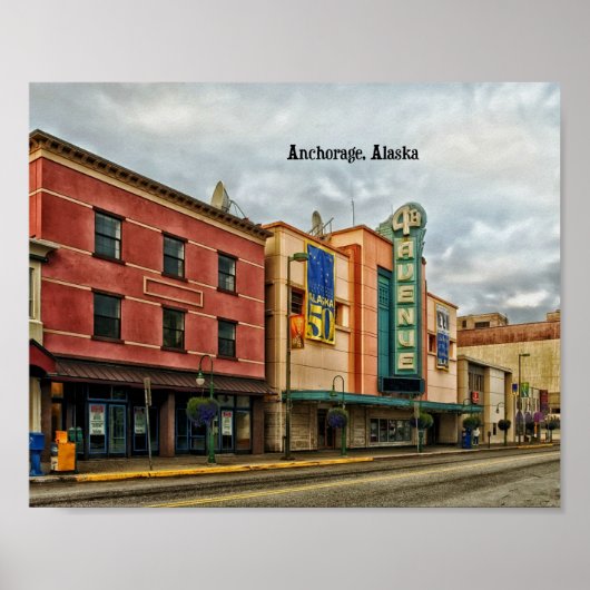 アンカレッジ都市景観 ポスター (正面)