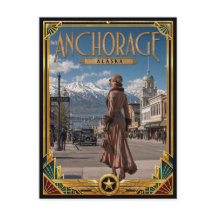 アンカレッジ アラスカ州 ヴィンテージ アールデコ ゴールデンエイジ