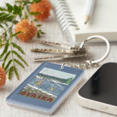 アンカレッジ、アラスカ-はえの漁師 キーホルダー (正面右)