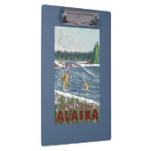 アンカレッジ、アラスカ-はえの漁師 クリップボード (右)