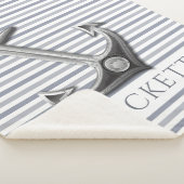 アンカーされたストライプ シェルパブランケット (3/4)