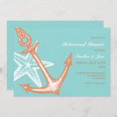 アンカーとヒトデ 招待状 (正面/裏面)