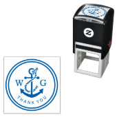 アンカーとロープのモノグラム サンクス セルフインキングスタンプ (インサイチュ)