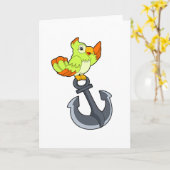 アンカーのついたパラオット カード (黄色い花)