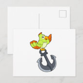 アンカーのついたパラオット ポストカード (正面/裏面)