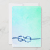 アンカーの海事をテーマにした誕生日招待状 招待状 (裏面)