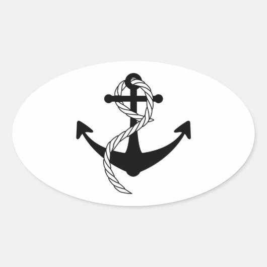 アンカーシュワルツワイス 楕円形シール (正面)