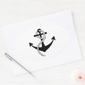 アンカーシュワルツワイス 楕円形シール (封筒)