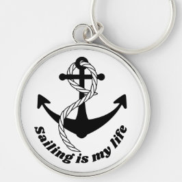 アンカーシュヴァルツワイスセーリングは私の人生だ キーホルダー