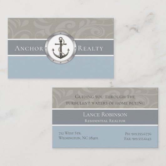 アンカー付き中性線 名刺 (正面/裏面)