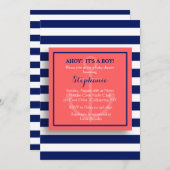 アンカー付き航海の招待状 招待状 (正面/裏面)