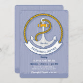 アンカー出発 招待状 (正面/裏面)