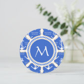 アンカー わい 帆船 テーマ 海岸 パターン 招待状 (スタンド正面)