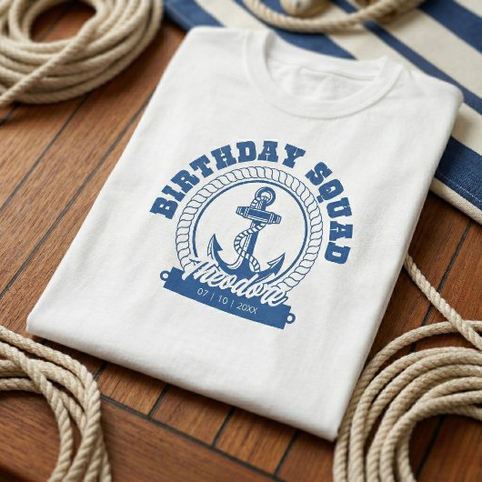 アンカー・オエイ・バースデイ・スクワッドTシャツ Tシャツ