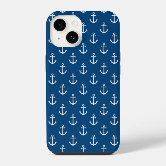 アンカー ネイティカル ブルー iPhoneケース (裏面)