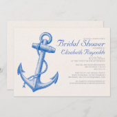 アンカー ブライダルシャワー インビテーション (正面/裏面)