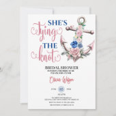 アンカー・ローズ・タイング・ザ・ノット 海事の結婚前パーティー 招待状 (正面)