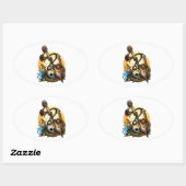 アンカー 楕円形シール (シート)