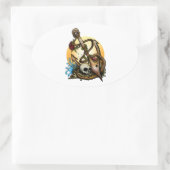 アンカー 楕円形シール (バッグ)