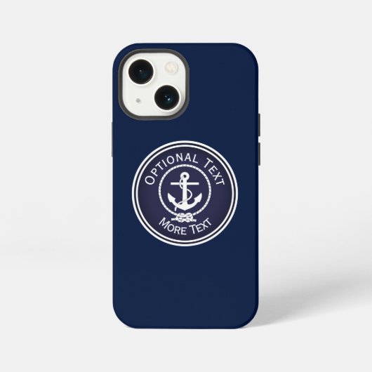 アンカー 海事 シール   iPhoneケース (裏面)
