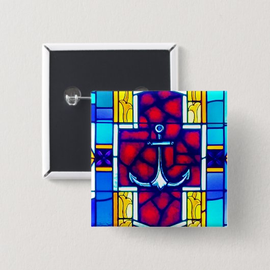 アンカー 缶バッジ (正面&裏面)