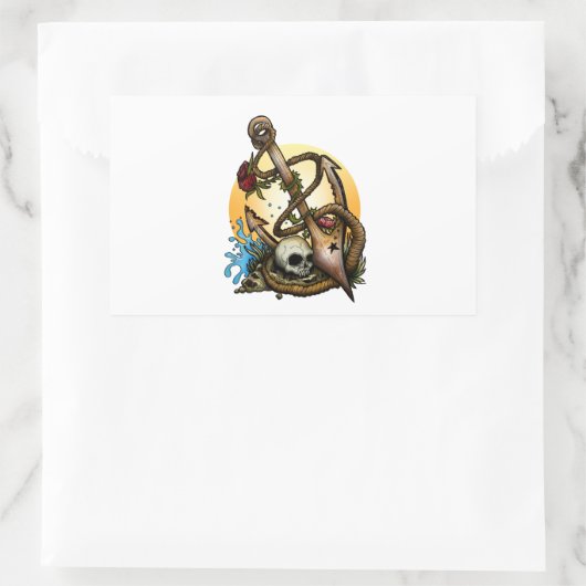 アンカー 長方形シール (バッグ)