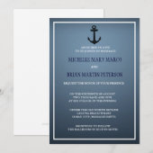 アンカー Nautical 目的地をテーマにした結婚式の招待状 招待状 (正面/裏面)