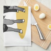 アンガスの黒い子牛 キッチンタオル (四つ折り)