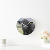 アンガス黒牛 ラウンド壁時計 (ホーム)