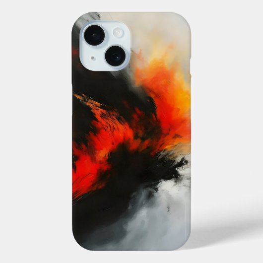 アンガー抽象芸術アート Case-Mate iPhoneケース (裏面)