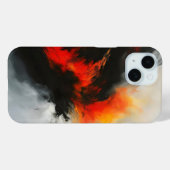 アンガー抽象芸術アート Case-Mate iPhoneケース (裏面 (横))