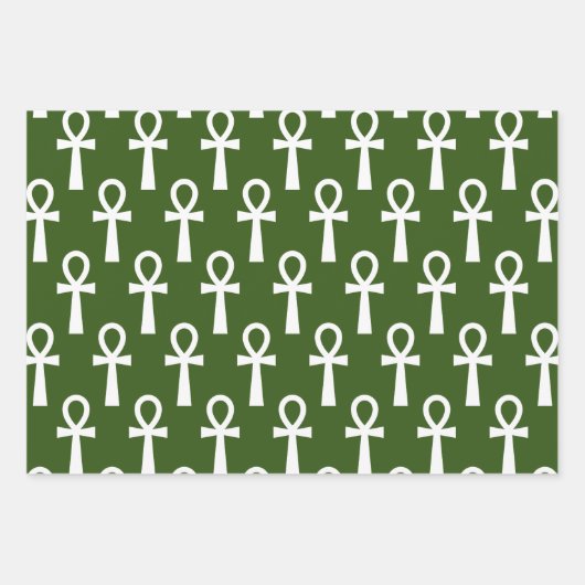 アンキエジプト文字の記号 ラッピングペーパーシート (正面3)