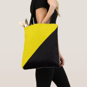 アンキャップ国旗アナーキャピタリズム（黄と黒） トートバッグ (クローズアップ)