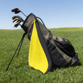 アンキャップ国旗Anarcho資本主義イエローとブラック ゴルフタオル (グリーン)