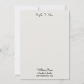 アンキャビンフォレストウッドスカイツリーファイアーキャンピング結婚ズ 招待状 (裏面)