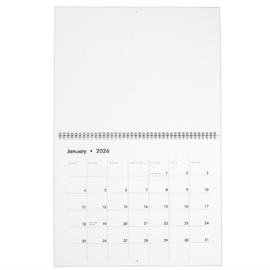 アンキロサウルスカルナデル カレンダー (1月 2026)