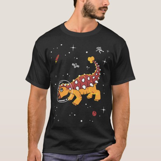 アンキロサウルス宇宙クール- Dinosaurus Tee Tシャツ (正面)