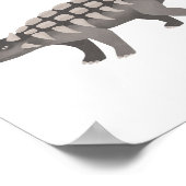 アンキロサウルス恐竜の子供部屋 ポスター (角)