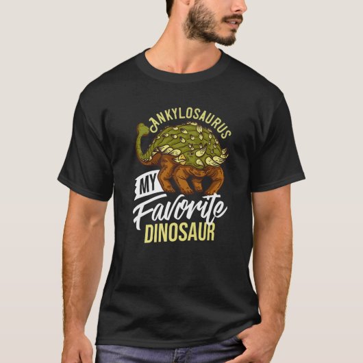 アンキロザウルス恐竜のギフトDino化石 Tシャツ (正面)