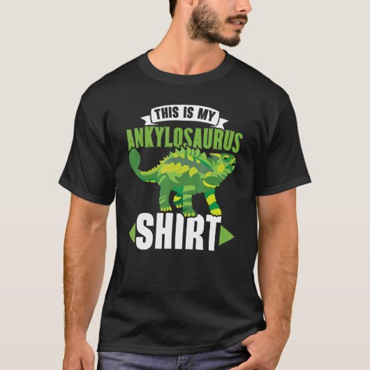 アンキロザウルス未来古生物学者 Tシャツ (正面)