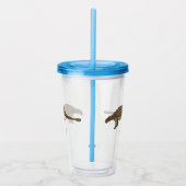 アンキロザウルス漫画イラストレーション アクリルタンブラー (右)