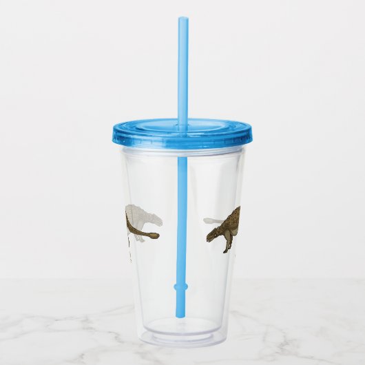 アンキロザウルス漫画イラストレーション アクリルタンブラー (右)