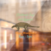 アンキロザウルス漫画イラストレーション ウィンドウサイン (シート2)