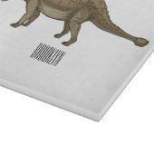 アンキロザウルス漫画イラストレーション カッティングボード (角)