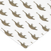 アンキロザウルス漫画イラストレーション ショートテーブルランナー (コーナー)