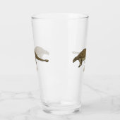 アンキロザウルス漫画イラストレーション タンブラーグラス (左)