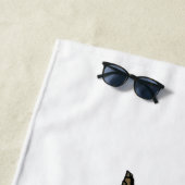 アンキロザウルス漫画イラストレーション ビーチタオル (インサイチュ)