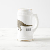 アンキロザウルス漫画イラストレーション ビールジョッキ (正面右)