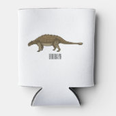 アンキロザウルス漫画イラストレーション 缶クーラー (正面)
